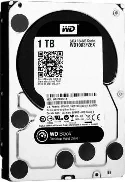 Жесткий диск Western Digital Black SATA-III/1Tb/7200rpm/64Mb/3.5 (WD1003FZEX)