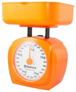 Весы кухонные SAKURA SA-6017A оранжевый