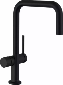 Смеситель для кухни Hansgrohe Talis M54 с запорным вентилем, черный матовый (72807670)