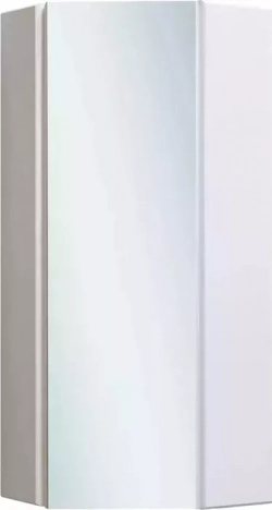 Шкаф угловой Runo подвесной Кредо 30 , зеркальный, белый (00000001108)