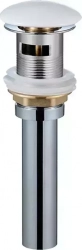 Донный клапан AQUAme Click-clack белый матовый (AQM7002-0MW)
