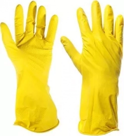 Перчатки VETTA 447-006 резиновые желтые L