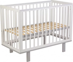 Кроватка детская POLINI kids Simple 340, белый-серый (1кор)