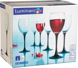 Набор фужеров LUMINARC ДОМИНО наб. для вина 6шт 250мл (H8169) (2) Посуда