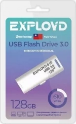 Флеш-накопитель EXPLOYD EX-128GB-610-White 3.0 USB флэш-накопитель USB