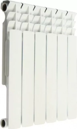Радиатор АКВАПРОМ BI 500/80 B21 6 секций биметаллический (серый квадрат) 00-00018435