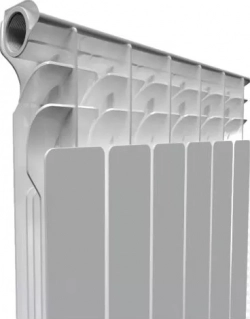 Радиатор АКВАПРОМ AL 500/100 A11 8 секций (серый квадрат) 00-00018426