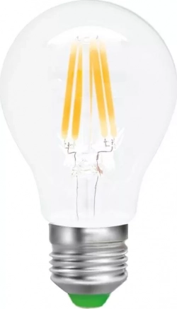Лампа светодиодная SMARTBUY (SBL-A60F-05-30K-E27) ФИЛАМЕНТ A60-5W/3000/E27 (10) Светодиодная лампа