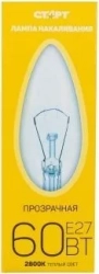 Лампа СТАРТ (8890) ДС 60Вт Е27 свеча