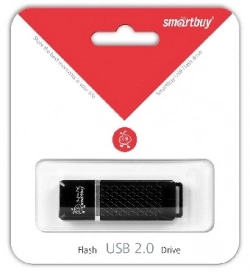 Флеш-накопитель SMARTBUY (SB8GBQZ-K) 8GB QUARTZ SERIES BLACK