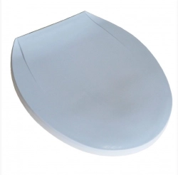 Сиденье для унитаза МАК P01 Крышка белая пластиковая-эконом