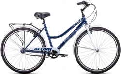 Велосипед ALTAIR CITY 28 low 3.0 (28" 3 ск. рост. 19") 2022, темно-синий/белый, RBK22AL28028 28 3