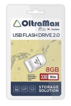 Флеш-накопитель OLTRAMAX OM-8GB-330-White USB флэш-накопитель