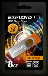 Флеш-накопитель EXPLOYD 8GB 530 оранжевый USB флэш-накопитель