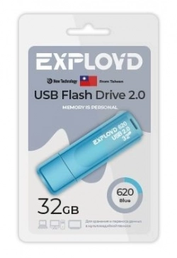 Флеш-накопитель EXPLOYD EX-32GB-620-Blue USB флэш-накопитель