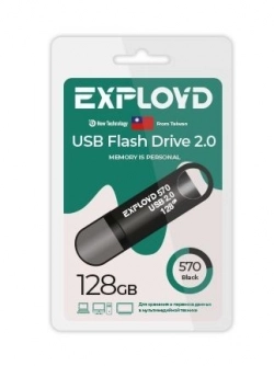 Флеш-накопитель EXPLOYD EX-128GB-570-Black USB флэш-накопитель