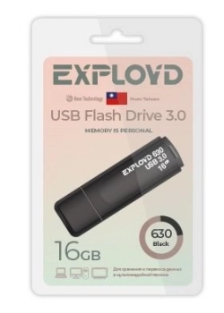 Флеш-накопитель EXPLOYD EX-16GB-630-Black 3.0 USB флэш-накопитель USB