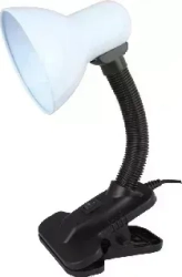 Светильник настольный ULTRAFLASH UF-320P C01 белый ( с прищепкой 230В, 60Вт, E27, ЛОН)