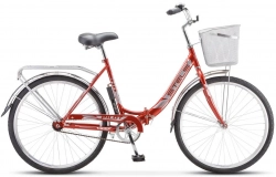 Велосипед STELS Pilot-810 26" Z010*LU082112* LU093334*19" Красный + корзина