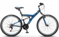 Велосипед STELS Focus V 26" 18-SP V030*LU086305*LU083836 (18" Тёмно-синий/синий)