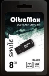 Флеш-накопитель OLTRAMAX 8GB Smile 2.0 черный USB флэш-накопитель USB