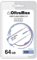 Флеш-накопитель OLTRAMAX OM-64GB-220-фиолетовый USB флэш-накопитель