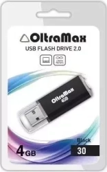Флеш-накопитель OLTRAMAX OM004GB30-В черный USB флэш-накопитель