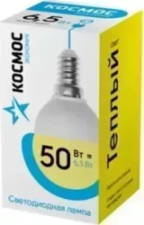 Лампа светодиодная КОСМОС LKECLED6.5WGL45E1430