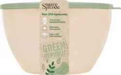 Салатник SUGAR&SPICE SE1866GR GREEN REPUBLIC 1,7л с крышкой лён