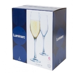 Набор фужеров LUMINARC СЕЛЕСТ наб. для шампанского 160мл 6шт L5829 (2) Посуда