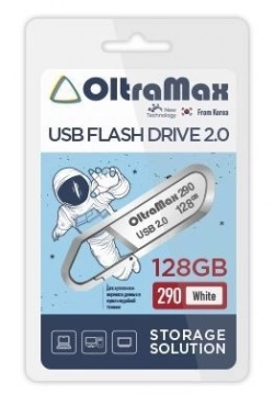 Флеш-накопитель OLTRAMAX OM-128GB-290-White USB флэш-накопитель