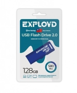 Флеш-накопитель EXPLOYD EX-128GB-580-Blue USB флэш-накопитель