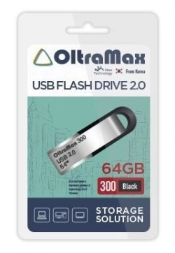 Флеш-накопитель OLTRAMAX OM-64GB-300-Black USB флэш-накопитель