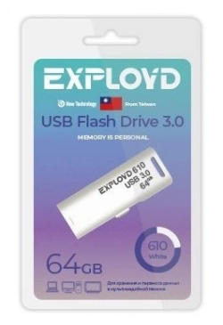 Флеш-накопитель EXPLOYD EX-64GB-630-Black 3.0 USB флэш-накопитель USB