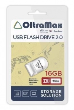 Флеш-накопитель OLTRAMAX OM-16GB-330-White USB флэш-накопитель