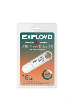 Флеш-накопитель EXPLOYD EX-16GB-600-White 3.0 USB флэш-накопитель USB