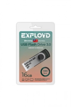 Флеш-накопитель EXPLOYD EX-16GB-590-Black 3.0 USB флэш-накопитель USB