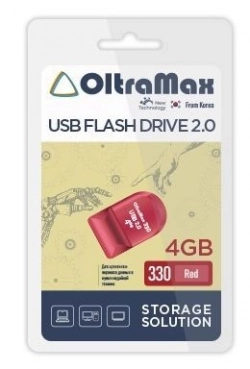Флеш-накопитель OLTRAMAX OM-4GB-330-Red USB флэш-накопитель