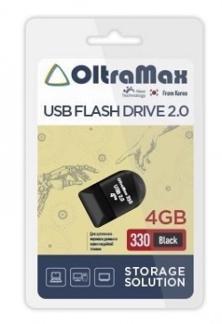 Флеш-накопитель OLTRAMAX OM-4GB-330-Black USB флэш-накопитель