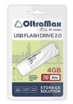 Флеш-накопитель OLTRAMAX OM-4GB-310-White USB флэш-накопитель