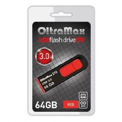 Флеш-накопитель OLTRAMAX OM-64GB-270-Red 3.0 красный флэш-накопитель