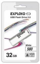Флеш-накопитель EXPLOYD 32GB-580-белый USB флэш-накопитель