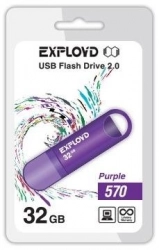 Флеш-накопитель EXPLOYD 32GB-570-пурпурный USB флэш-накопитель