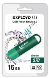 Флеш-накопитель EXPLOYD 16GB-570-зеленый USB флэш-накопитель