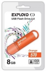 Флеш-накопитель EXPLOYD 8GB-570-оранжевый USB флэш-накопитель