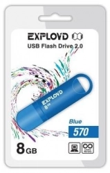 Флеш-накопитель EXPLOYD 8GB-570-синий USB флэш-накопитель