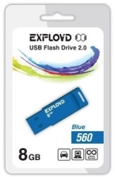 Флеш-накопитель EXPLOYD 8GB-560-синий USB флэш-накопитель