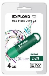 Флеш-накопитель EXPLOYD 4GB-570-зеленый USB флэш-накопитель