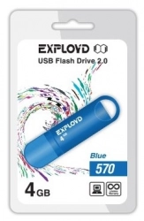 Флеш-накопитель EXPLOYD 4GB-570-синий USB флэш-накопитель