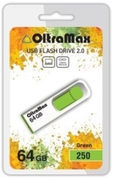 Флеш-накопитель OLTRAMAX OM-64GB-250-зеленый USB флэш-накопитель